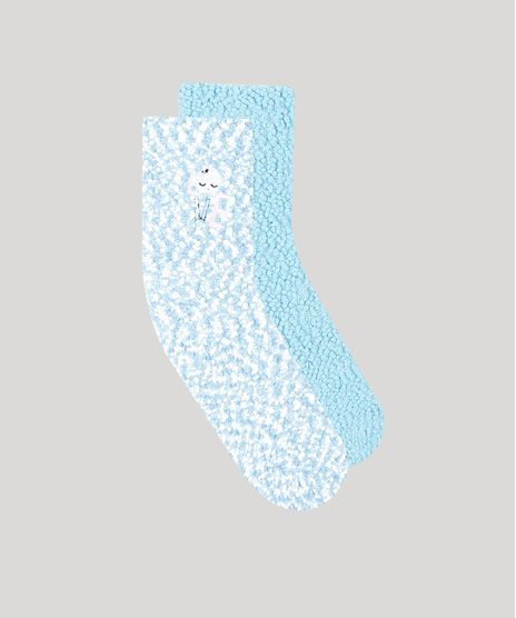 Kit-de-2-Meias-Feminina-de-Inverno-Cano-Alto-Felpudas-Azul-Claro-9392537-Azul_Claro_1