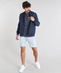 Camiseta-Masculina-com-Bolsos-Estampado-Tropical-Manga-Curta-Gola-Careca-Azul-Marinho-9525223-Azul_Marinho_3