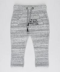 Calca-Infantil-Saruel-em-Moletom-com-Bordado--Really-cool--Cinza-Mescla-9383757-Cinza_Mescla_1