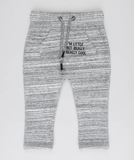 Calca-Infantil-Saruel-em-Moletom-com-Bordado--Really-cool--Cinza-Mescla-9383757-Cinza_Mescla_1