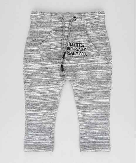 Calca-Infantil-Saruel-em-Moletom-com-Bordado--Really-cool--Cinza-Mescla-9383757-Cinza_Mescla_1