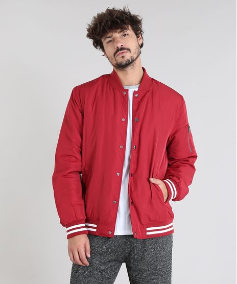Jaqueta-Masculina-Bomber-com-Bolsos-Vermelha-9362553-Vermelho_1