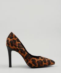 Scarpin-Feminino-Estampado-Animal-Print-em-Suede-Bico-Fino-Marrom-9572642-Marrom_1