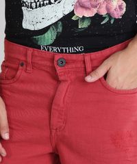 Bermuda-em-Sarja-Masculina-com-Puidos-Vinho-9534114-Vinho_2