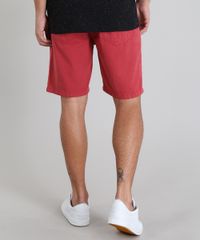 Bermuda-em-Sarja-Masculina-com-Puidos-Vinho-9534114-Vinho_4