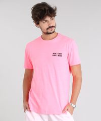 Camiseta-Masculina--Don-t-Care-Don-t-Mind--Manga-Curta-Gola-Careca-Rosa-Neon-9601069-Rosa_Neon_1
