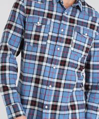 Camisa-Masculina-em-Flanela-Estampada-Xadrez-com-Bolso-Manga-Longa-Azul-Claro-9383070-Azul_Claro_4