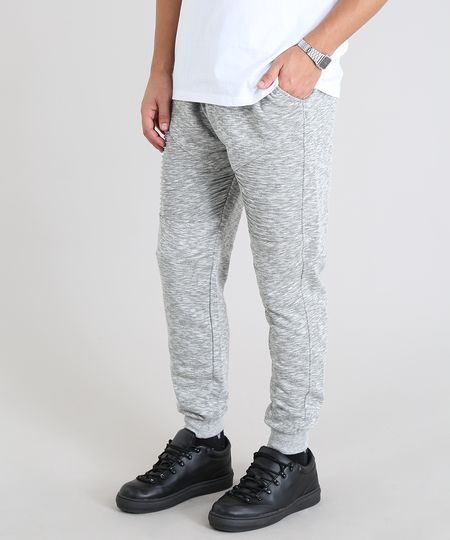 calça jogger cinza masculina