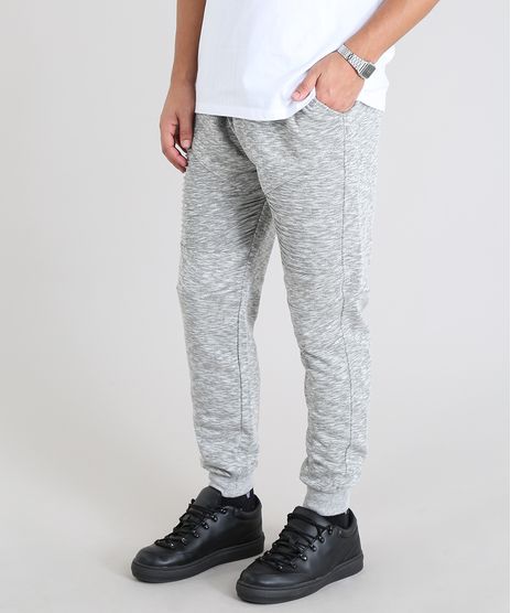 Calca-Jogger-Masculina-em-Moletom-Cinza-Mescla-Claro-9361982-Cinza_Mescla_Claro_1