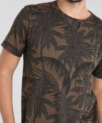 Camiseta-Masculina-Estampada-de-Coqueiros-Manga-Curta-Gola-Careca-Marrom-9531804-Marrom_4