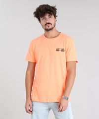 Camiseta-Masculina--Don-t-Care-Don-t-Mind--Manga-Curta-Gola-Careca-Laranja-Neon-9601069-Laranja_Neon_1