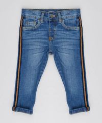Calca-Jeans-Infantil-Skinny-com-Faixa-Lateral-Azul-Medio-9527112-Azul_Medio_1