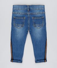 Calca-Jeans-Infantil-Skinny-com-Faixa-Lateral-Azul-Medio-9527112-Azul_Medio_2