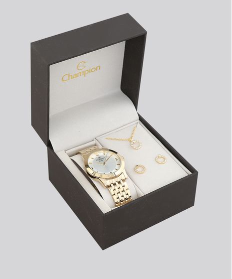 Kit-de-Relogio-Analogico-Champion-Feminino---Brinco---Colar---CN26840W-Dourado-9577972-Dourado_1