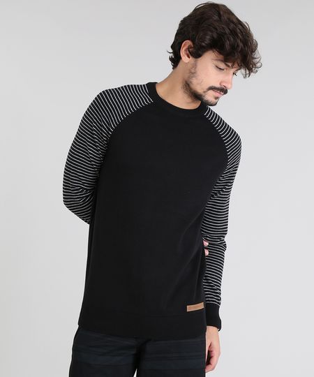 Sueter-Masculino-em-Trico-com-Manga-Raglan-Listrada-Gola-Redonda-Preto-9475499-Preto_1 Sueter-Masculino-em-Trico-com-Manga-Raglan-Listrada-Gola-Redonda-Preto-9475499-Preto_1