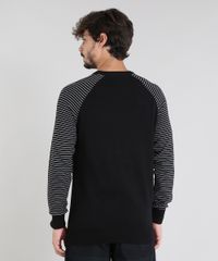 Sueter-Masculino-em-Trico-com-Manga-Raglan-Listrada-Gola-Redonda-Preto-9475499-Preto_2