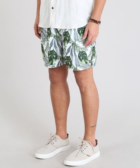 Short-Masculino-Estampado-Folhagens-Branco-9350582-Branco_1 Short-Masculino-Estampado-Folhagens-Branco-9350582-Branco_1