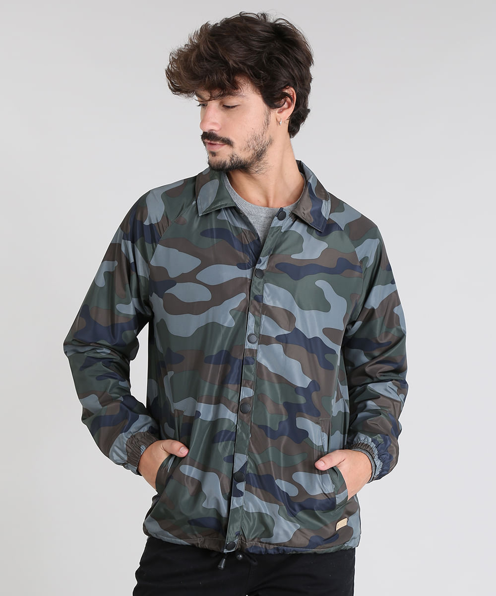 jaqueta masculina estampada