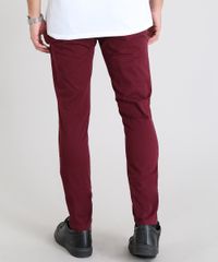 Calca-em-Sarja-Masculina-Slim-Vinho-9305835-Vinho_4