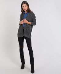 Capa-Feminina-em-Trico-Ampla-com-Bolso-Cinza-Mescla-Escuro-9492612-Cinza_Mescla_Escuro_3