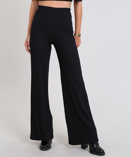 Calca-Feminina-Pantalona-Canelada-Preta-9560121-Preto_1 Calca-Feminina-Pantalona-Canelada-Preta-9560121-Preto_1