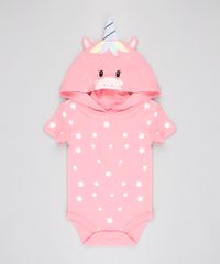 Body-Infantil-com-Capuz-Unicornio-Estampado-com-Estrelas-Manga-Curta-Rosa-Escuro-9459592-Rosa_Escuro_1