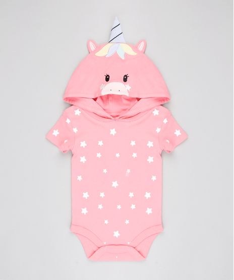 Body-Infantil-com-Capuz-Unicornio-Estampado-com-Estrelas-Manga-Curta-Rosa-Escuro-9459592-Rosa_Escuro_1