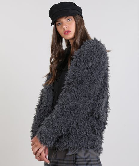 Capa-Feminina-Longa-em-Pelo--Cinza-Escuro-9436340-Cinza_Escuro_1