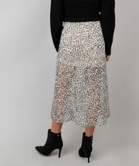Saia-Feminina-Midi-Estampa-Animal-Print-com-Fenda-e-Transparencia-Bege-Claro-9452014-Bege_Claro_2