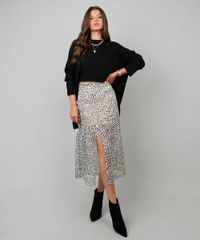 Saia-Feminina-Midi-Estampa-Animal-Print-com-Fenda-e-Transparencia-Bege-Claro-9452014-Bege_Claro_3