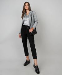 Blusa-Feminina-Plissada-Metalizada-Manga-Curta-Prateada-9568901-Prateada_3