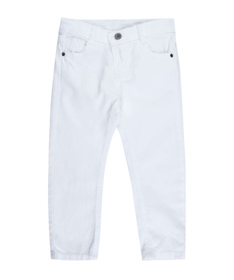 calça jeans branca para bebe