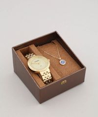 Kit-de-Relogio-Analogico-Mondaine-Feminino---Colar---99360LPMVDE1K-Dourado-9579342-Dourado_1