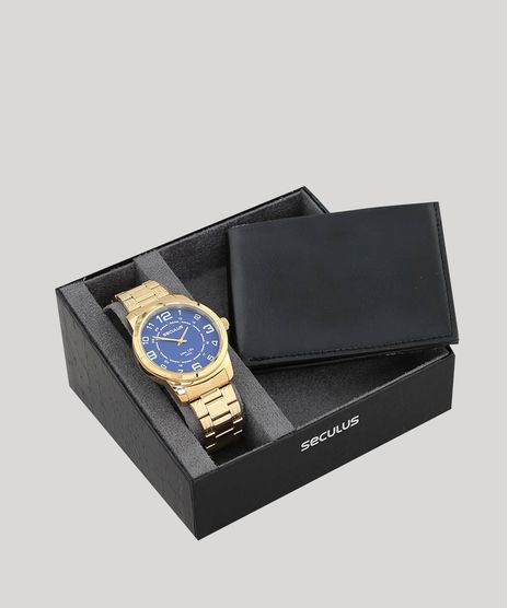 Kit-de-Relogio-Analogico-Seculus-Masculino---Carteira---23641GPSVDA3K-Dourado-9579379-Dourado_1