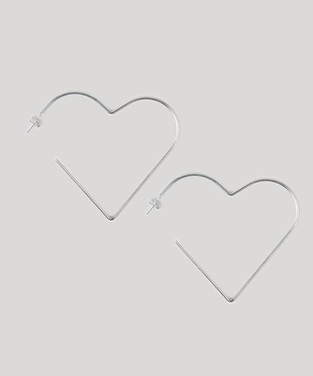 Brinco-Feminino-De-Argola-Coracao-Prateado-9545454-Prateado_1 Brinco-Feminino-De-Argola-Coracao-Prateado-9545454-Prateado_1