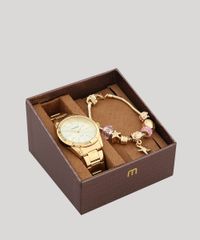 Kit-de-Relogio-Analogico-Mondaine-Feminino---Pulseira---83335LPMVDE2KB-Dourado-9553349-Dourado_1