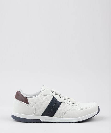 Tenis-Masculino-Ollie-com-Recortes-e-Respiro-Cinza-Claro-9578291-Cinza_Claro_1
