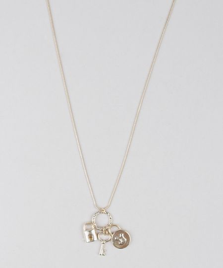 Colar-Feminino-Com-Pigentes-De-Cadeado-Dourado-9544816-Dourado_1