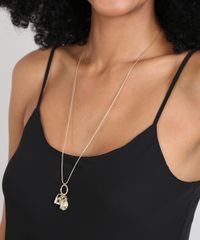 Colar-Feminino-Com-Pigentes-De-Cadeado-Dourado-9544816-Dourado_2