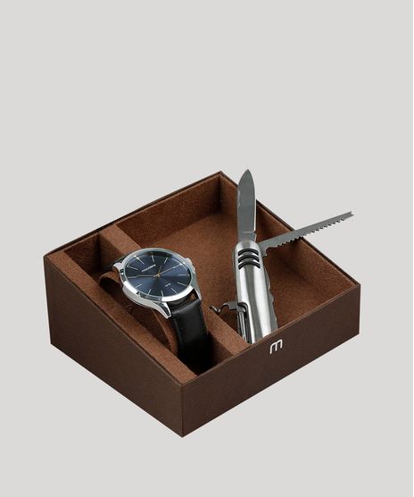 Kit-de-Relogio-Analogico-Mondaine-Masculino---Canivete---53596G0MKNH6K-Marrom-9579297-Marrom_1