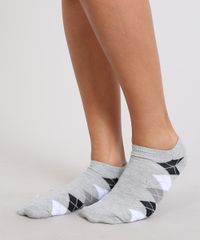 Kit-De-3-Meias-Femininas-Cano-Baixo-Xadrez-Argyle-Multicor-9542690-Multicor_2