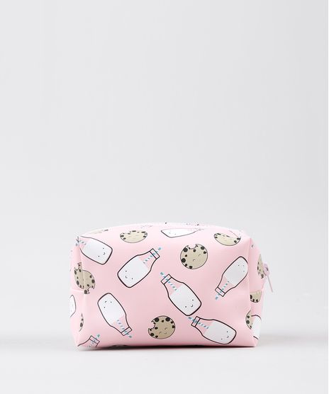 Necessaire-Feminina-Estampada-Cookies---Leite-Rosa-9585185-Rosa_1
