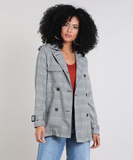 Casaco-Feminino-Estampado-Xadrez-com-Capuz-Removivel-Preto-9397752-Preto_1