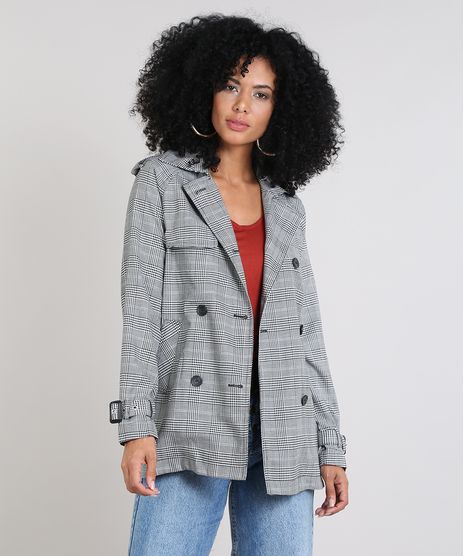 Casaco-Feminino-Estampado-Xadrez-com-Capuz-Removivel-Preto-9397752-Preto_1