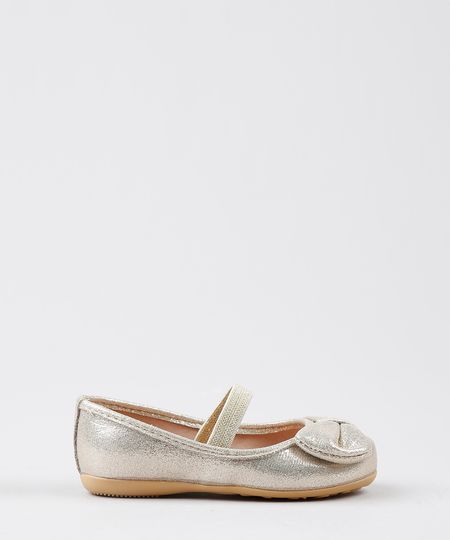 Sapatilha-Infantil-com-Laco-e-Brilho-Dourada-9583132-Dourado_1