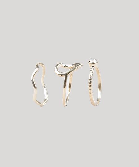 Kit-De-3-Aneis-Femininos-Dourado-9544819-Dourado_1