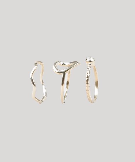 Kit-De-3-Aneis-Femininos-Dourado-9544819-Dourado_1