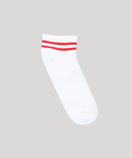 Meia-Feminina-Cano-Baixo-Listrada-Branca-9539787-Branco_1