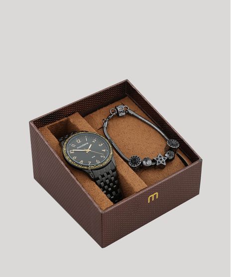 Kit-de-Relogio-Analogico-Mondaine-Feminino---Pulseira---53649LPMVPE2K-Preto-9553614-Preto_1