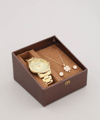 Kit-de-Relogio-Analogico-Mondaine-Feminino---Brinco---Colar---99121LPMVDE1KB-Dourado-9553359-Dourado_1